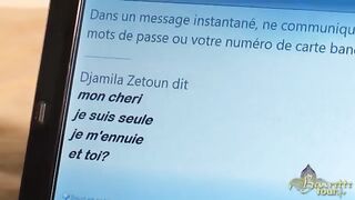 Izgató fiatal arab spiné cidázza a brét