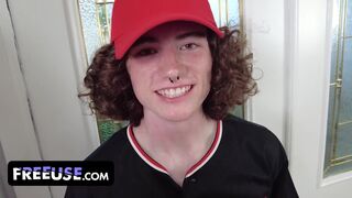 Megdugtam az edzőmet! szerencsés baseball játékos ingyenesen használja méretes cickós milfjét!