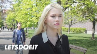 Izgató lengyel világos szőke Misha Cross cumizza a külföldi vastag fazt külföldön és jól meglovagolja